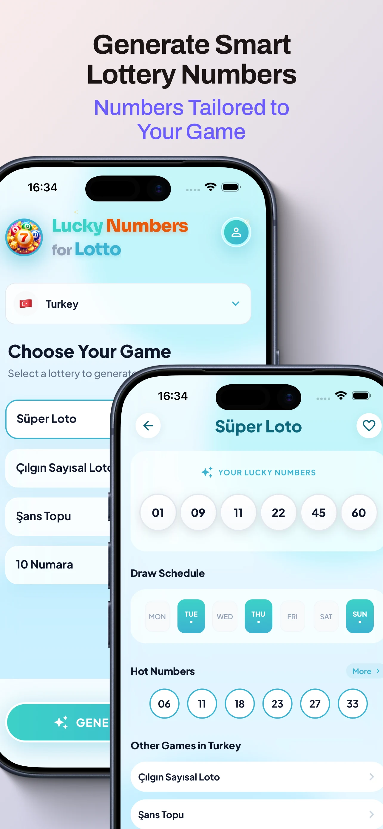 Lucky Numbers for Lotto screenshot